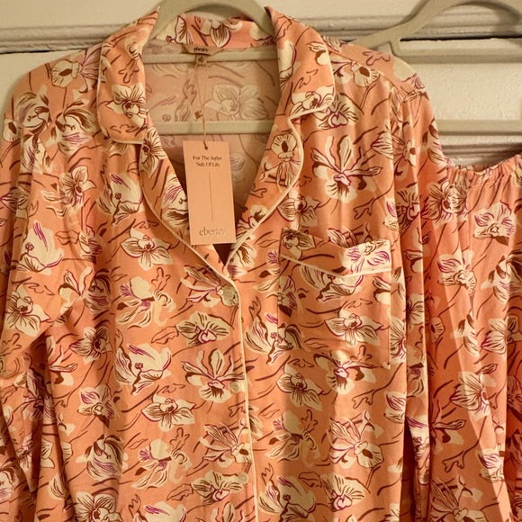 Gisele Printed TENCEL™ Modal Long PJ Set in fiore rose print sz XS NWT - Picture 4 of 4